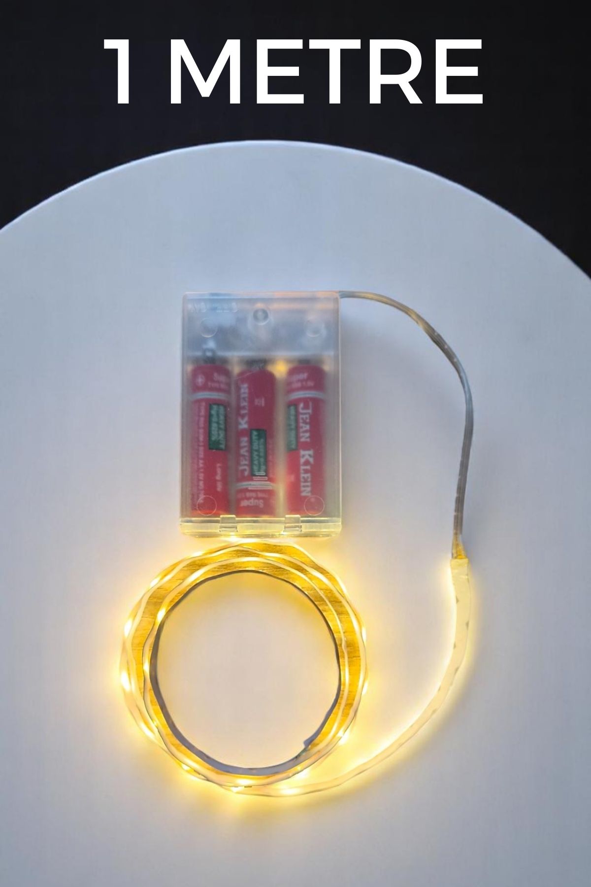 Kalem Pil İle Çalışan Günışığı Renk 1 Metre Yapışkanlı Şerit Led