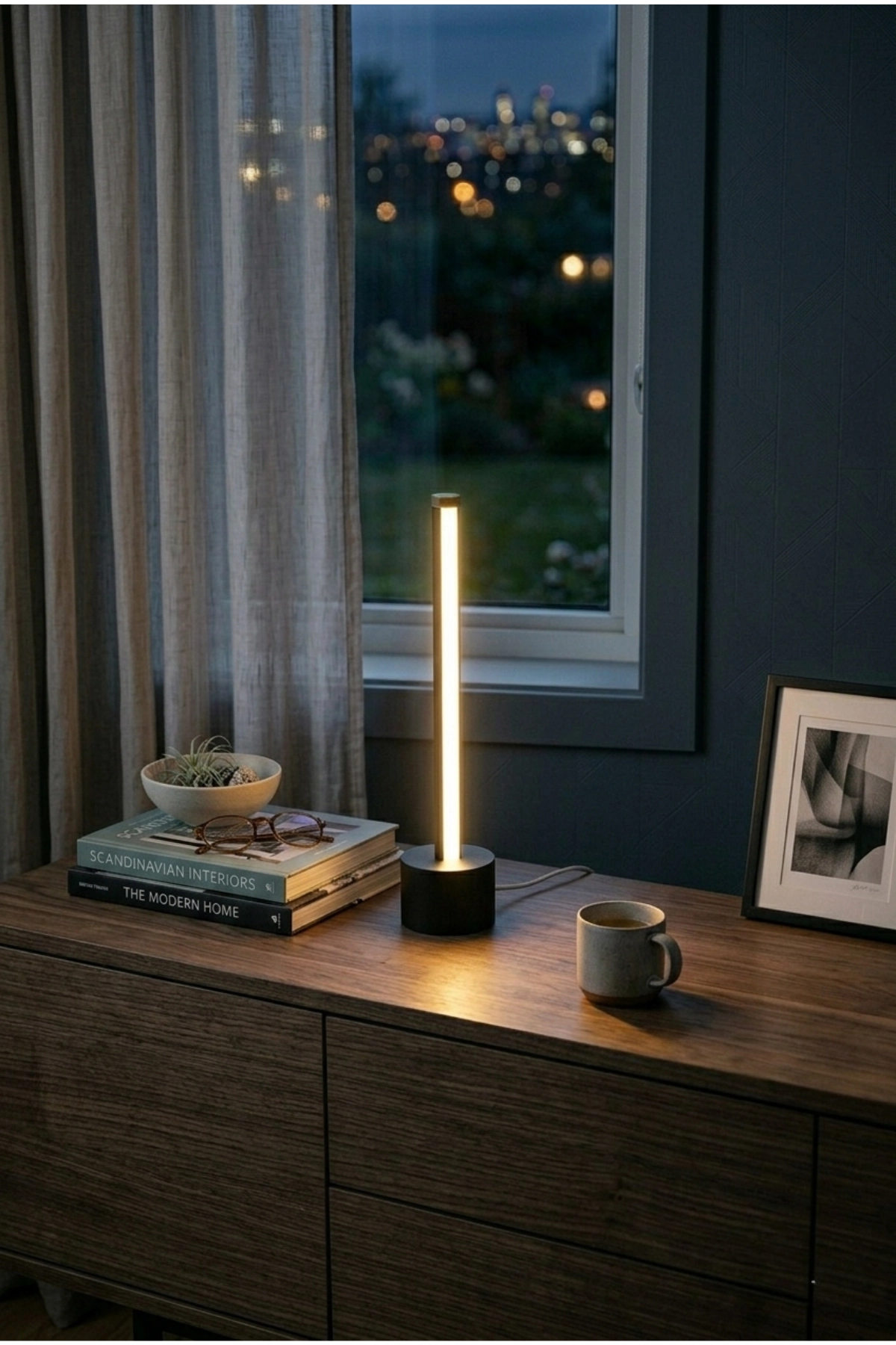 Usb Dikey Led Masa Lambası Günışığı Gece Lambası 27 cm