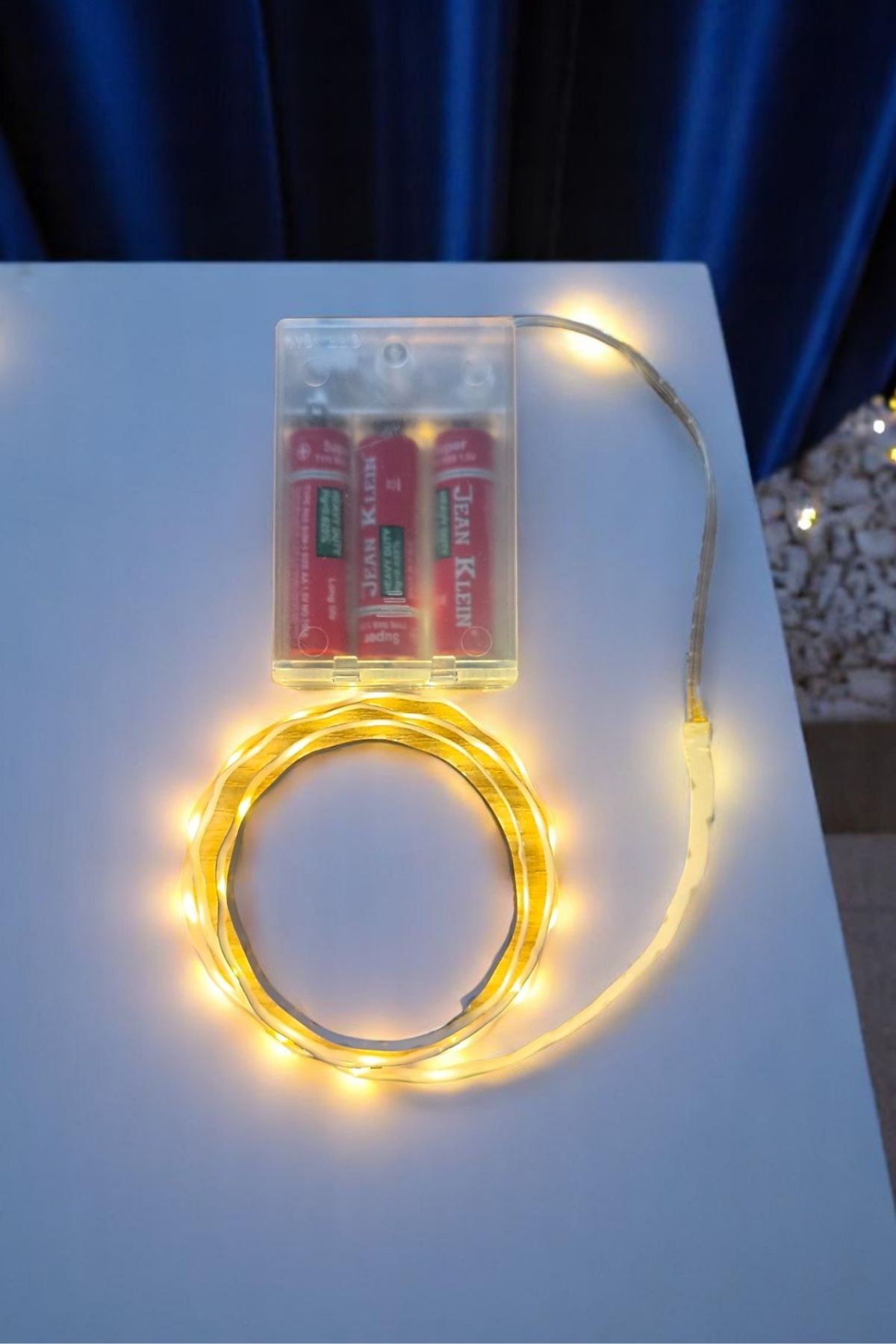 Kalem Pil İle Çalışan Günışığı Renk 1 Metre Yapışkanlı Şerit Led
