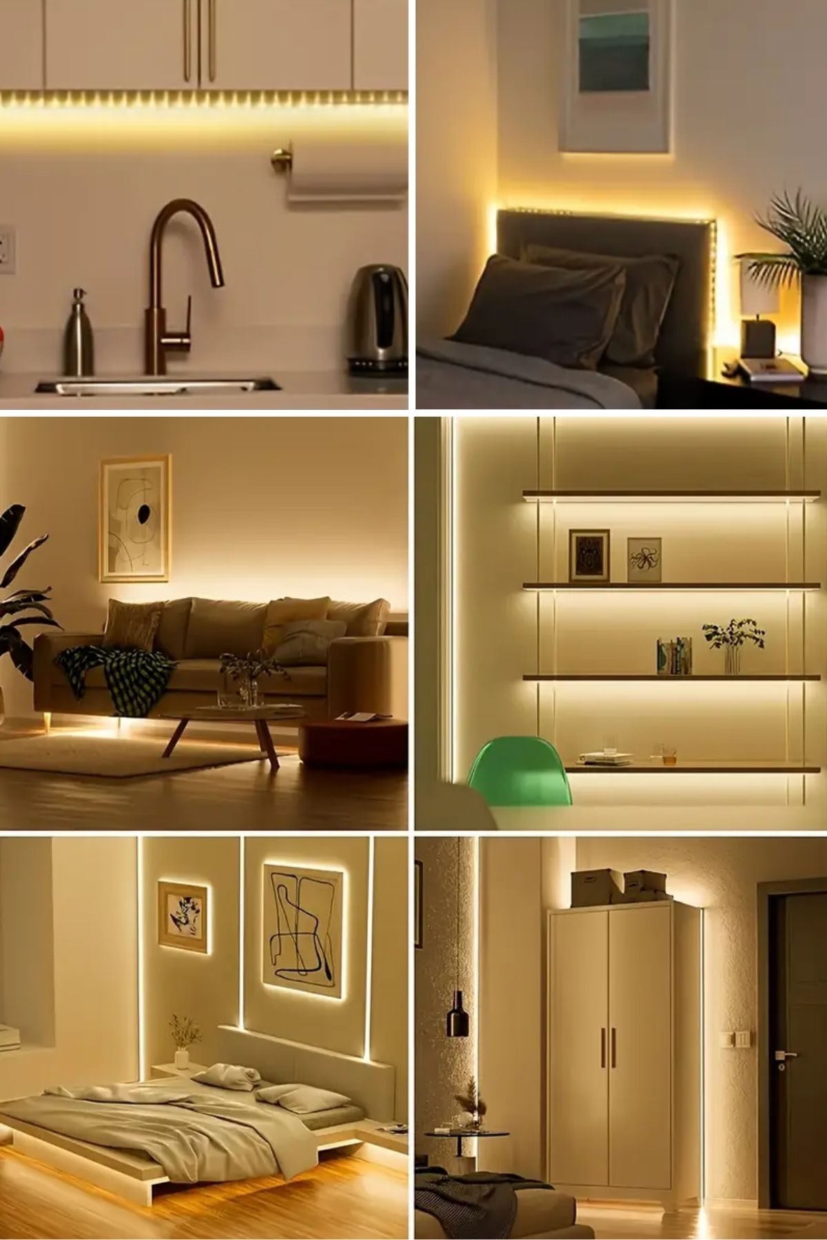 Kalem Pil İle Çalışan Günışığı Renk 1 Metre Yapışkanlı Şerit Led