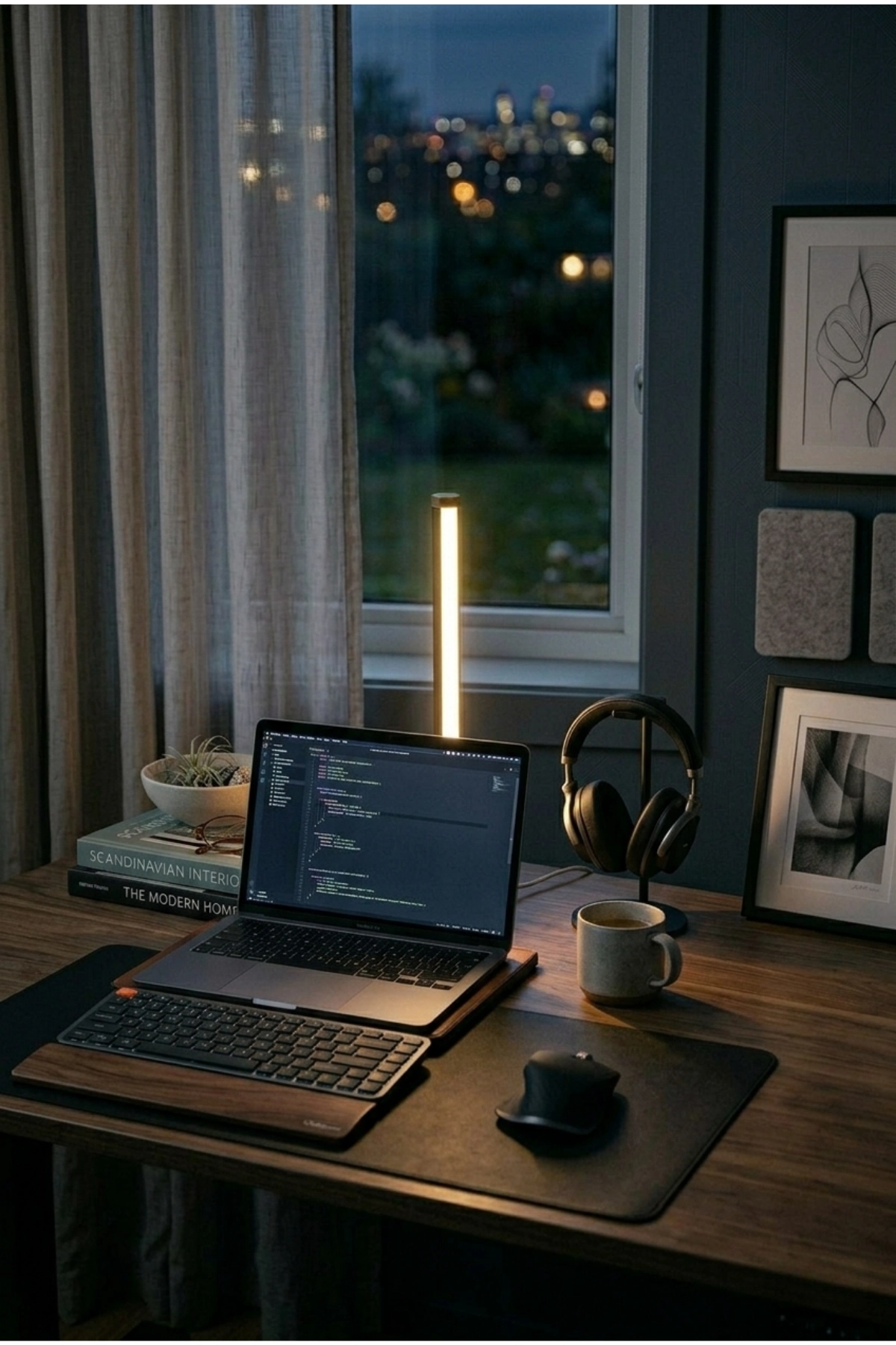 Usb Dikey Led Masa Lambası Günışığı Gece Lambası 27 cm