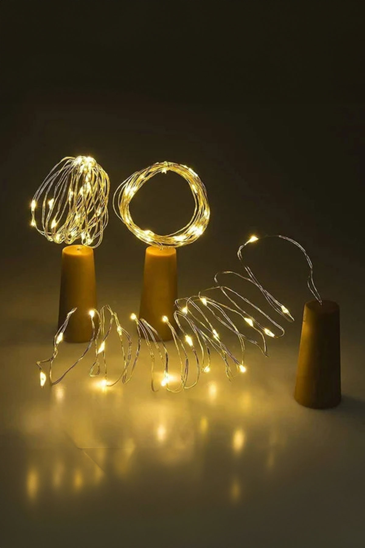 3 Fonksiyonlu Günışığı Mantar Tıpa Peri Led