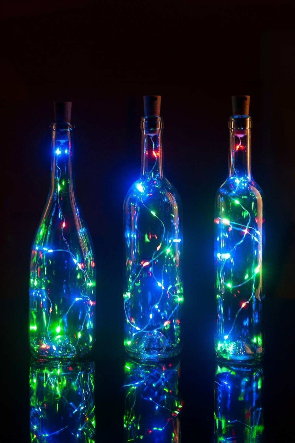 3 Fonksiyonlu RGB Mantar Tıpa Peri Led