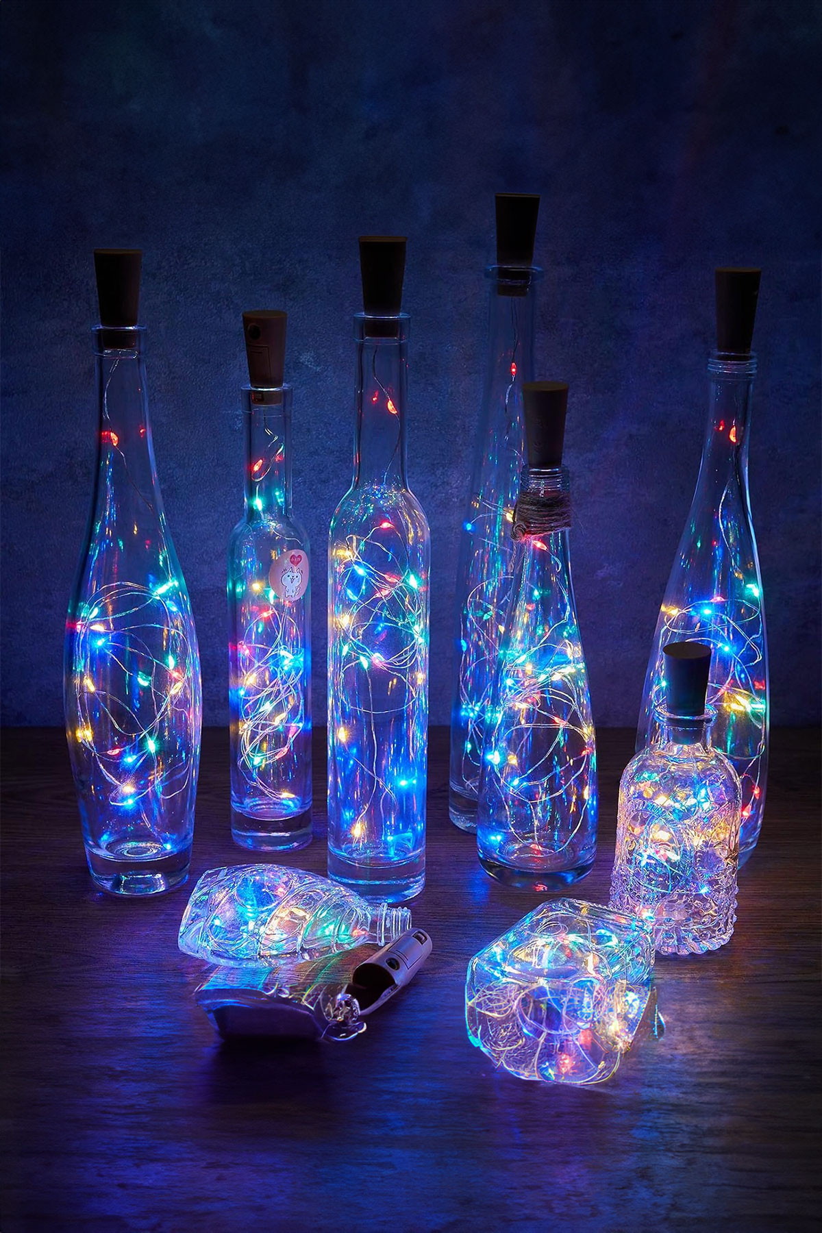 3 Fonksiyonlu RGB Mantar Tıpa Peri Led