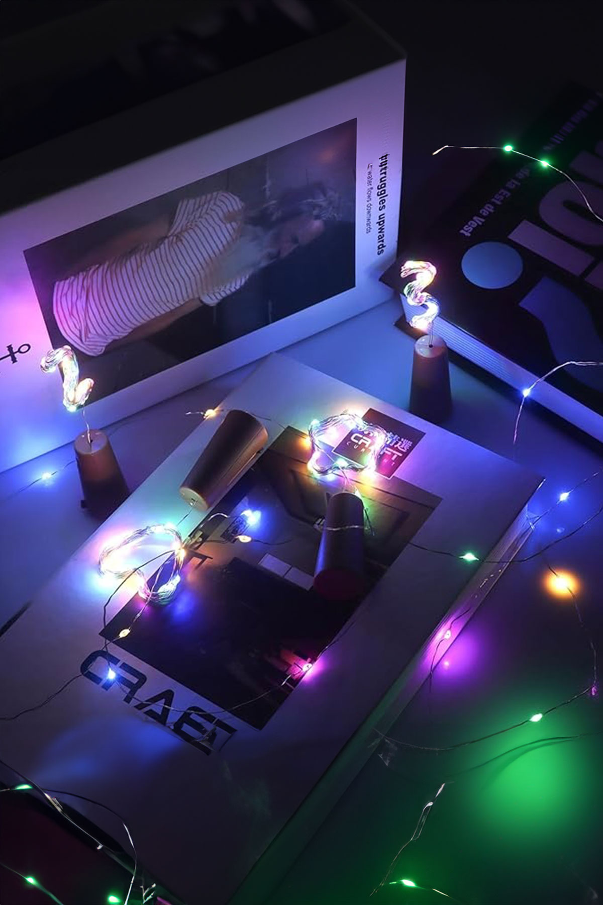 3 Fonksiyonlu RGB Mantar Tıpa Peri Led