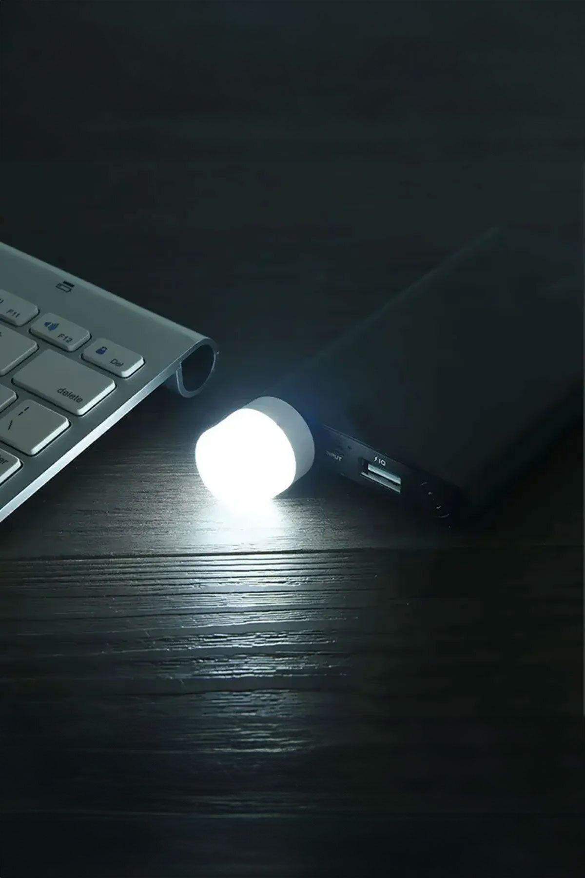 Beyaz Renk Mini Usb Led Lamba Gece Lambası Kitap Okuma Lambası