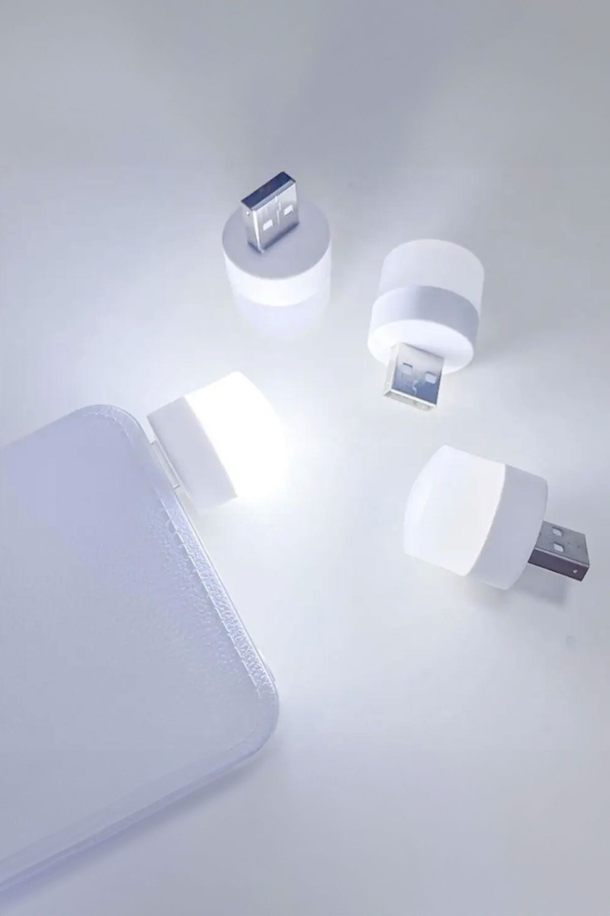 Beyaz Renk Mini Usb Led Lamba Gece Lambası Kitap Okuma Lambası