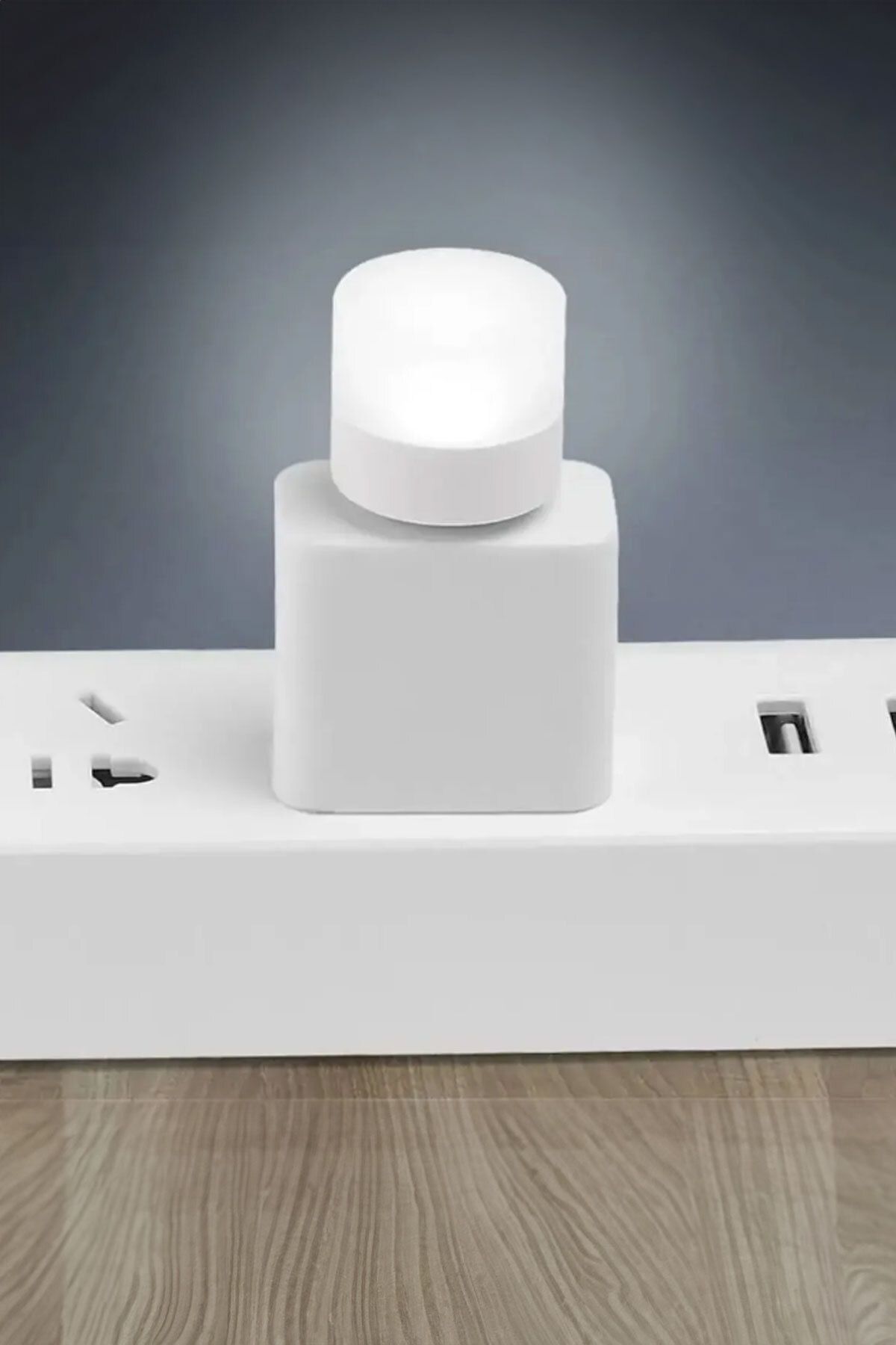 Beyaz Renk Mini Usb Led Lamba Gece Lambası Kitap Okuma Lambası