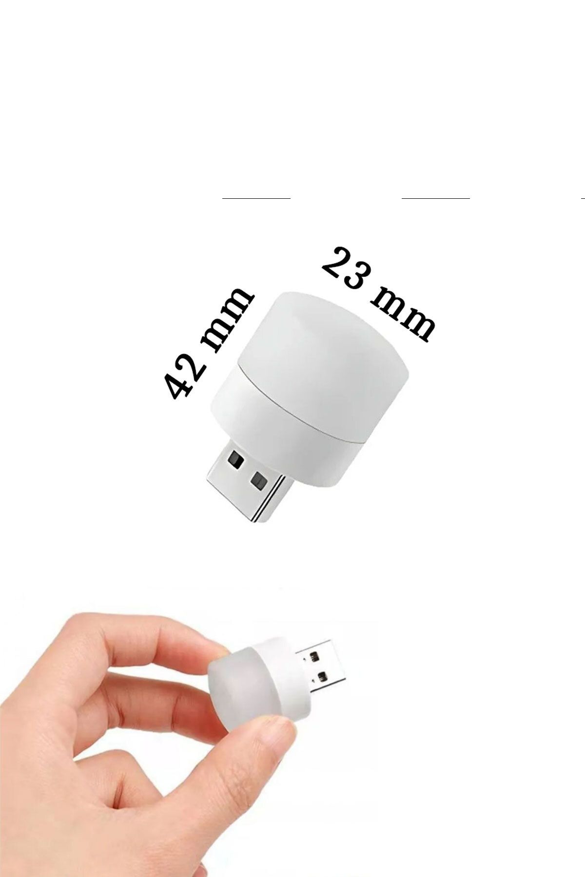 Beyaz Renk Mini Usb Led Lamba Gece Lambası Kitap Okuma Lambası